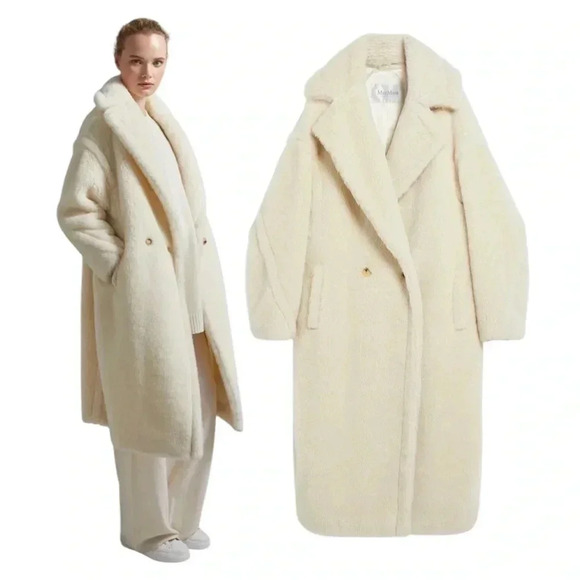 MaxMara Jackets & Blazers - Max Mara Icon Teddy Coat (Alpaca / Silk) Size Small